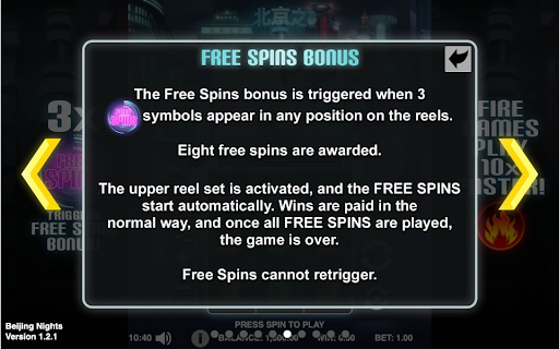 Beijing Nights Free Spins